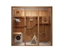 Villa para Gatos Villa de Lujo for Gatos Casa espaciosa for con Interior Jaula for Condominio Grande y Perfecto for Comodidad Estilo Condominio Cerrado para Gatos