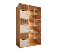 Villa para Gatos Villa de Lujo for Gatos, casa Interior for, Jaula Grande for, panorámica Impresionante Condominio Cerrado para Gatos