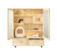 Villa para Gatos Villa de Lujo for Gatos, casa Interior for, Jaula Grande for, panorámica Impresionante Condominio Cerrado para Gatos