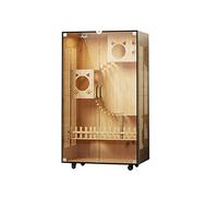 Villa para gatos Villa para gatos Jaula para gatos Gabinete para gatos Casa para gatos Casa para gatos Habitación para mascotas de dos pisos Espacio súper libre Arena para gatos Hogar interior Casa pa