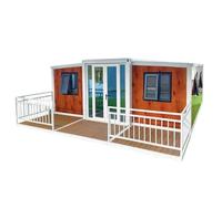 Villa prefabricada de acero de 20 pies y 40 pies, plegable, expandible, prefabricada, portátil, 2 3 dormitorios para camping, jardinería y espacios pequeños