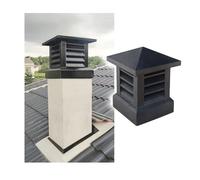 Villa - Tapón para chimenea de techo, construcción de aleación de aluminio para una mayor durabilidad y protección contra la lluvia, se adapta a azulejos de chimenea existentes para proteger tu