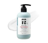 VILLAGE 11 FACTORY Loción Corporal con Ácido Glicólico al AHA 12% (300g) Fórmula Exfoliante y Rejuvenecedora, Elimina suavemente las células muertas, Sin Perfume, Sin Parabenos (AHA Body Lotion)