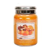 Village Candle - Vela aromática (626 g, 2 mechas), color naranja