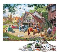 Village Garage Puzzle Adultos 300 Piezas Juego De Rompecabezas Decoración Juegos Educativos Cumpleaños Stress Relief Toy 300pcs (40x28cm)