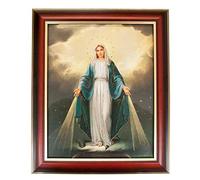 VILLAGE GIFT IMPORTERS - Cuadro Enmarcado de temática Sagrada | 12 x 10 Pulgadas | Hermosa recreación del Arte Italiano | Destacados de Oro y Bronce | Arte Cristiano para el hogar