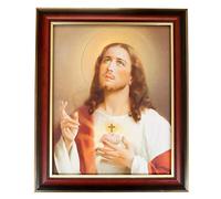 VILLAGE GIFT IMPORTERS - Cuadro Enmarcado de temática Sagrada | 12 x 10 Pulgadas | Hermosa recreación del Arte Italiano | Destacados de Oro y Bronce | Arte Cristiano para el hogar