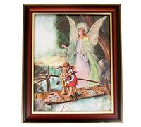 VILLAGE GIFT IMPORTERS - Cuadro Enmarcado de temática Sagrada | 12 x 10 Pulgadas | Hermosa recreación del Arte Italiano | Destacados de Oro y Bronce | Arte Cristiano para el hogar