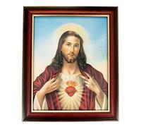 VILLAGE GIFT IMPORTERS - Cuadro Enmarcado de temática Sagrada | 12 x 10 Pulgadas | Hermosa recreación del Arte Italiano | Destacados de Oro y Bronce | Arte Cristiano para el hogar