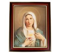 VILLAGE GIFT IMPORTERS - Cuadro Enmarcado de temática Sagrada | 12 x 10 Pulgadas | Hermosa recreación del Arte Italiano | Destacados de Oro y Bronce | Arte Cristiano para el hogar