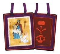 VILLAGE GIFT IMPORTERS Escapulario púrpura de bendición y protección, 1 unidad (paquete de 1), lana, no conocido, 1 Count (Pack of 1), Lana, desconocido