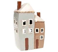 Village Pottery Cornish 2 Houses - Vela de té de cerámica