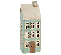 Village Pottery Portavelas Alto de Color Azul pálido