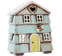 Village Pottery Portavelas de té, Color Azul Aguamarina