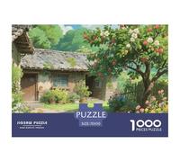 Village Scenery 1000 Pièces Rompecabezas Desafiante Y Educativo para Adultos Y Niños Regalos para Familiares Y Amigos Tout-Petits 70x50cm/1000pcs