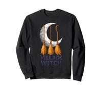 Village Witch Crescent Brooms Low Poly Geométrico Sudadera