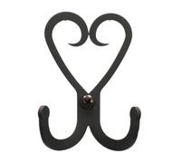 Village Wrought Iron Heart Double Wall Hook