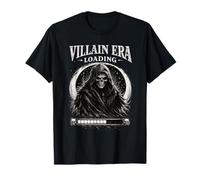 Villain Era Loading Skull Grim Reaper Gothic Dark Romance Camiseta