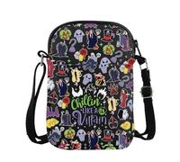 Villains - Bolso de mano Chillin is Like A Villain, bolso cruzado para el hombro, bolso de hombro de bruja malvada, bolso de mensajero, Bandolera de villano, 15*21*2cm