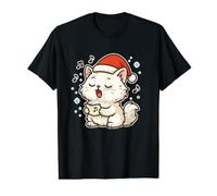 Villancicos Cantando de Papá Noel Camiseta gráfica económica