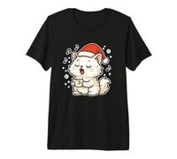 Villancicos Cantando de Papá Noel Camiseta Premium