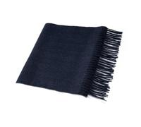 Villand Bufanda pura 100% cachemira con bordes con flecos, ultra suave y grande de cachemira para mujeres y hombres, azul marino, 30cm x 180cm