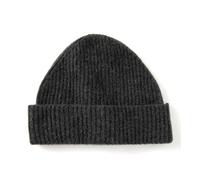 Villand Gorro acanalado 100% cachemira con puños para hombre, gorro de esquí de invierno ultra suave para hombre, gris oscuro, S-XL