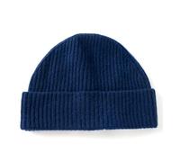 Villand Gorro acanalado 100% cachemira con puños para hombre, gorro de esquí de invierno ultra suave para hombre, azul marino, S-XL