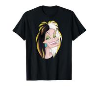 Villanos Cruella cara Camiseta