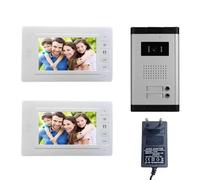 Villas - Videoportero extensible con panel táctil LCD de 7 pulgadas, 16 tonos de llamada seleccionables y sistema de seguridad multifamiliar