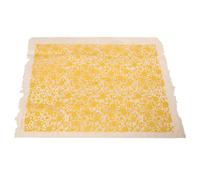 VILLCASE 1 Hoja Papel de Transferencia para Cerámica Alfarería bajo Esmalte Diseño Tradicional con Patrón de Flor Amarilla para Decoración DIY de Cerámica con Fácil Aplicación al Agua