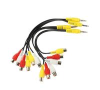 VILLCASE 1 Juego Cable Adaptador De Audio Vías Extensión De Audio Conector Para Vídeo Y Sonido Para Sistemas De Y Dvd 4 Piezas