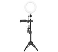 VILLCASE 1 Juego LED Multifuncional con Soporte para Teléfono Anillo de Fotografía y Maquillaje para Streaming y Videoconferencias Compatible con Dispositivos USB