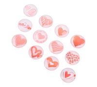 VILLCASE 1 Juego Piedra Del Tiempo Jarra De Agua Juego De Joyas Vasos Marcapáginas Marcadores De Libros Hacer Parches De Corazón Diy Nuevos Parches De Vidrio Vaso De Cristal Rosa 12 Piezas