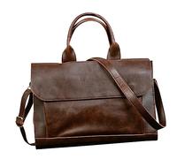 VILLCASE 1 Pieza Bolso Cuero PU Bandolera de Negocios para Laptop Cartera de Oficina para Organizar y Accesorios