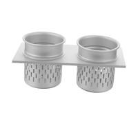VILLCASE 1 Pieza contenedor de Almacenamiento de Pared Estante múltiple Estante de Almacenamiento Soporte de Almacenamiento sin Perforaciones Soporte para Palillos Plata