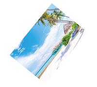VILLCASE 1 Pieza Telón de de Playa Tropical con para Decoración de Fiestas y Fotografía Escena Hawaiana y Atractiva