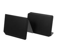 VILLCASE 10 Piezas Letrero Acrílico en Blanco, Señales de Asientos Multifunción, Acrílico Negro, para Tienda y Supermercado, Soporte para Exhibición de Identidad en Reuniones y