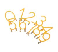 VILLCASE 10 Piezas Números Creativos Iluminados de Plástico Amarillo para Aprendizaje Interactivo Formato Modular Ideales para Historias Antes de Dormir y Aulas Preescolares