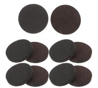 VILLCASE 10 Unidades Almohadillas para Marrones Muebles Redondas de Fieltro | Protección del Suelo, Diseño Antideslizante, Instalación Sencilla, Formato para Patas de Silla y Otros Apoyos