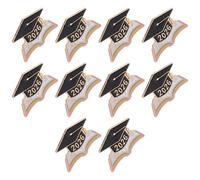 VILLCASE 10 Unidades Pin para Gorra de Graduación 2026, Recuerdo Clásico y Creativo, Fácil de Colocar, Insignia Forma de Birrete y Libro para Ceremonia y Aula