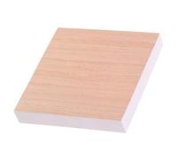 VILLCASE 100 Hojas Notas Adhesivas Autoadherentes de Madera Resistente Memo para Oficina Estudio Escuela y Remoción sin Material Duradero