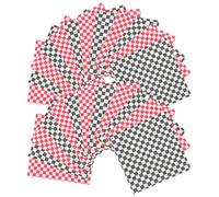 VILLCASE 100 Piezas Papel Encerado para Hamburguesas Resistente al Aceite, Papel de Hornear Multipropósito para Galletas y Hot Dogs, Adecuado para Picnics y Barbacoas Color Aleatorio