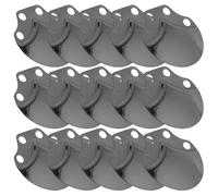 VILLCASE 100 Placas de Acero Inoxidable para Armaduras Medievales Material Flexible y Ligero para Cosplay y Bricolaje Parches Pretaladrados para Fabricación y Reparación de Armaduras