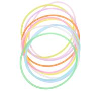 VILLCASE 100 Pulseras de Silicona Elásticas Fosforescentes Multicolor Pulseras Que Brillan la Oscuridad para Mujeres Hombres y Adolescentes Accesorios Neón 80 para Fiestas y Uso Diario