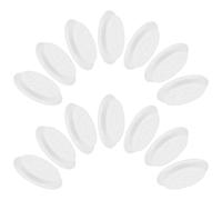 VILLCASE 100 Soportes para Pegamento de Pestañas Postizas Diseño Floral sin Base Bandejas Desechables de PVC Blancas para Extensiones de Pestañas Accesorios Ligeros y Portátiles para Uso