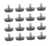 VILLCASE 100 Unidades De Almohadillas Ajustables para Patas De Muebles Niveladores De Patas Cuadrados Niveladoras Ajustables para Sillas as para Muebles