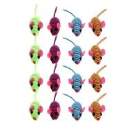 VILLCASE 12 Piezas Juguetes para Gatos Ratas Ratones Juguete De Burlas para Gato Juguete De Cuerda Elástica Juguetes para Gatos Gato De Peluche De Juguete Teaser