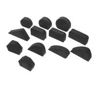 VILLCASE 12 Piezas Molde Manual para Asas de Taza de Cerámica Negro Forma de Mango de Esponja, Herramienta Cómoda y Estética para Proyectos de Alfarería