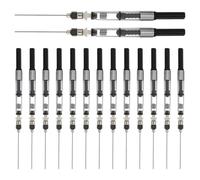 VILLCASE 15 Unidades Rosca Negras para Pluma Estilográfica, Convertidor de Tinta con Punta Reemplazable, Dosificación Precisa para Recarga y Limpieza de Bolígrafos Estándar 3,4 Mm,
